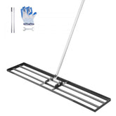 10x48 inch Lawn Leveling Rake Heavy Duty with 83.9 inch Adjustable Handle for Yard and Garden